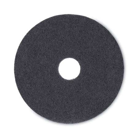 BOARDWALK Stripping Floor Pads, 16" Diameter, Black, PK5 BWK4016BLA